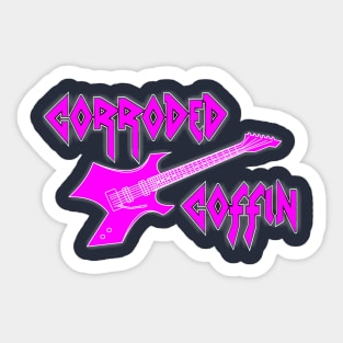 Corroded Coffin Sticker